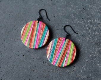 ZigZag Skateboard Dangle Earrings