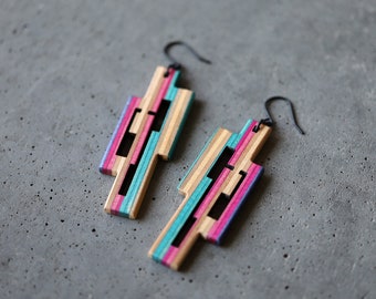 ENNIS Skateboard Dangle Earrings