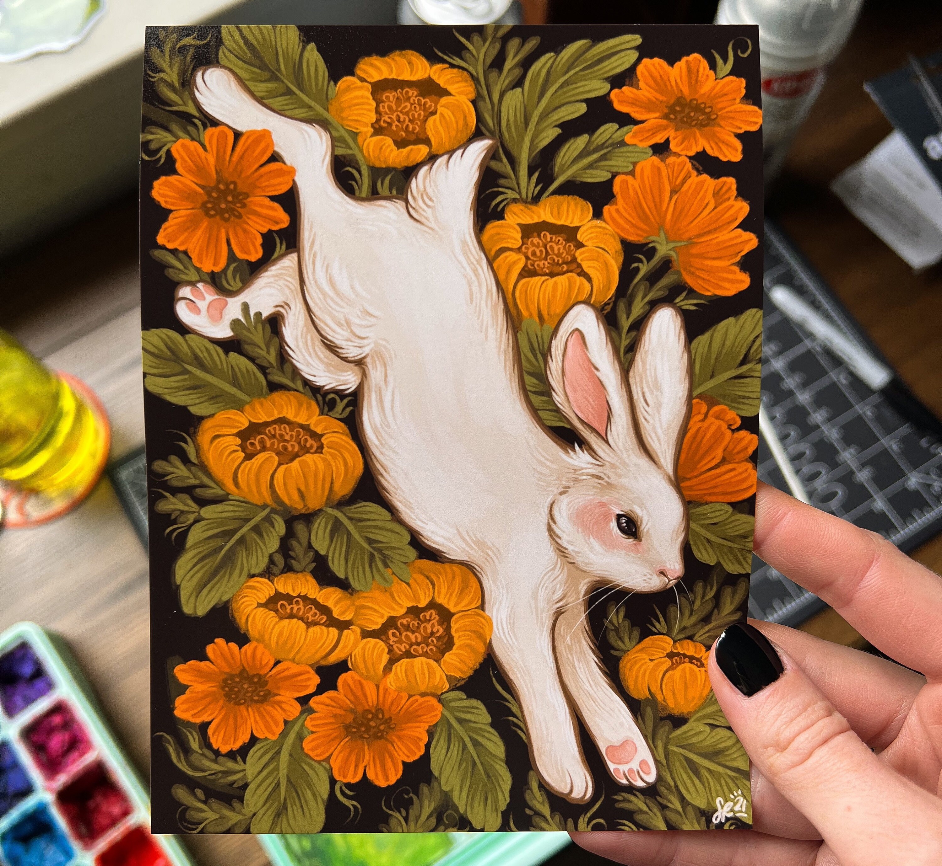 The White Rabbit ART PRINT Etsy