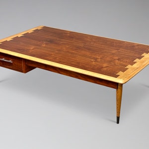 Restored Lane Acclaim Plateau Coffee Table With Drawer Mid Century Modern Danish Style Adjustable Coffee Table image 1