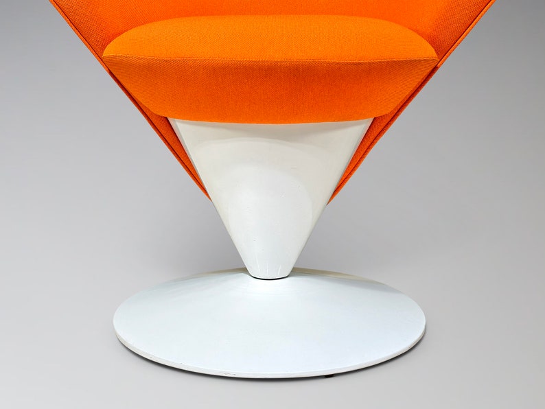 Restored Adrian Pearsall Swivel Cone Chair for Craft Associates Model 2353-C Mid Century Modern Vintage Space Age Retro Atomic Furniture image 8