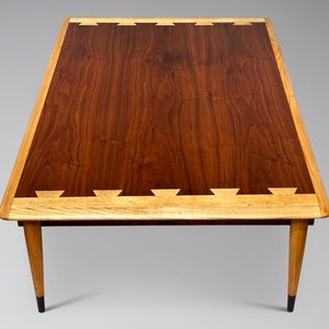 Restored Lane Acclaim Plateau Coffee Table With Drawer Mid Century Modern Danish Style Adjustable Coffee Table image 4