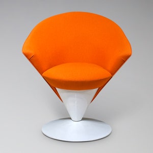 Restored Adrian Pearsall Swivel Cone Chair for Craft Associates Model 2353-C Mid Century Modern Vintage Space Age Retro Atomic Furniture image 1