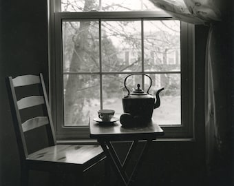 Table at the window .Silver gelatin black and white print on fiber based paper 8x10 inches (toned or untoned)