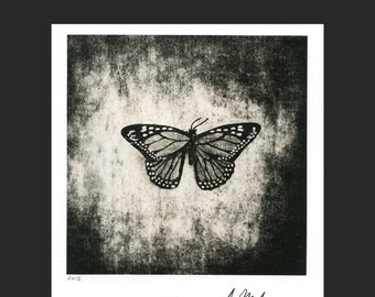 Butterfly (2018), silver gelatin black and white darkroom   print 8x10 inches