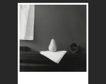 Pear. Silver gelatin black and white darkroom print 8x10 inches