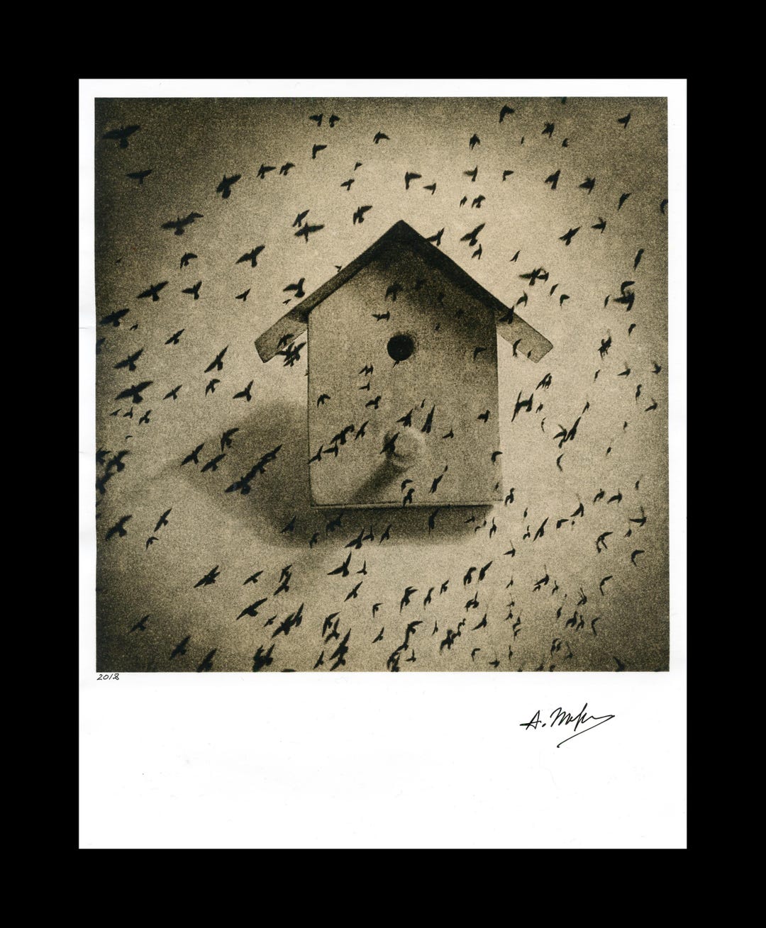Empty House Dream, Darkroom Lith Print on Fiber Based Paper 8x10" - Etsy