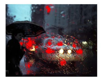 Rain.New York (2004), archival pigment ink print 8.5x11 inches