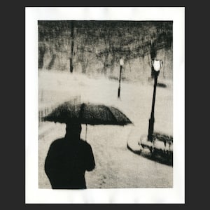 Dusky evening in the Central Park (2004). Darkroom silver gelatin lith print 24x30cm