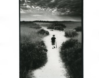 Walking on the path.(2011). Silver gelatin black&white print 8x10 inches.
