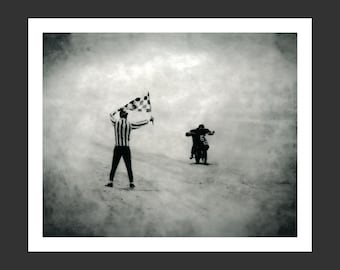 Finish (1980). Silver gelatin  print on fiber based paper 8x10 inches