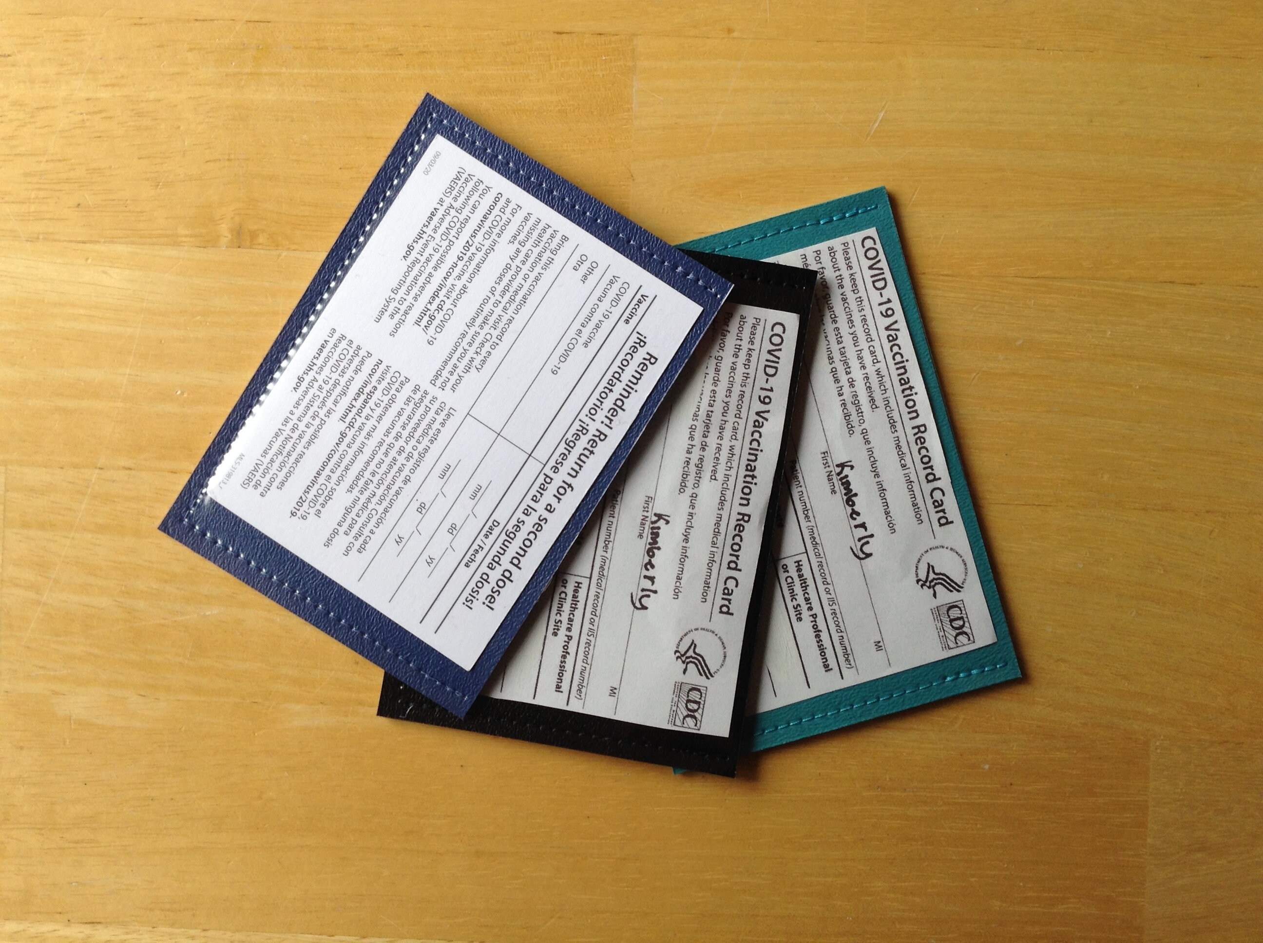 Vaccination Card Holder, Fits 4" x 3" or 4" x 3.5&quot…