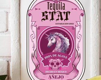 Bar Cart Art Printable Wall Art SVG PNG JPEG 3:4 Ratio Tequila Stat Fashion Bar Cart Sign Digital Art Print Printable Wall Art Sublimination
