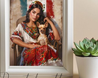 Wall Art Digital Prints wall art digital file Mexican wall decor Mexican digital art Latina Art printables SVG PNG JPEG art 4:5 Ratio Files