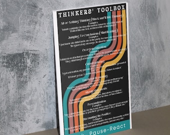 Thinker's Toolbox Poster | High School Classroom Decor