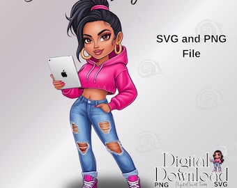 Mexican SVG PNG latina file Chicana Influencer Art Latina Mexicana tshirt mug bag POD design mexican digital download latina png Bundle of 5