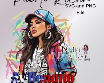 Boricua SVG PNG Files Digital Download Hispanic Culture Puerto Rican Proud Typography New York Boricua Digital Art Pride Latina