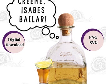 Sublimation mexicaine SVG PNG Latina svg, espagnol anglais creeme, sabes bailar produit tshirt design dicton drôle téléchargements mexicains art latina