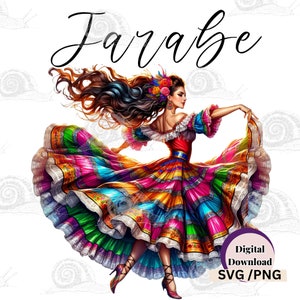 Mexican sublimation SVG PNG Latina svg, Spanish Folklorico Flamenco Jarabe Dancer t-shirt product design mexican downloads Latina art