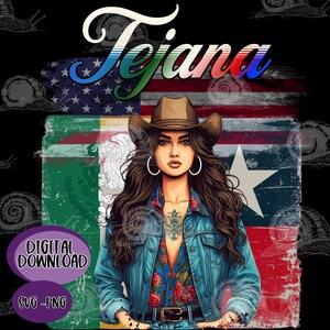 Spanish SVG PNG Files Digital Download Hispanic Culture,  American Tejana, Mexican Typography Design Multicultural Digital Art Pride Latina