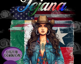 Spanish SVG PNG Files Digital Download Hispanic Culture,  American Tejana, Mexican Typography Design Multicultural Digital Art Pride Latina