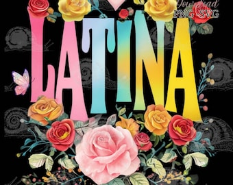 Mexican SVG Latina Digital download PNG Latina Chicano Chicana Pessoal Comercial Design Citação Espanhola Download Arte Hispânica Tipografia
