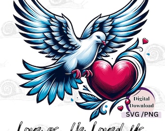 Christian Valentine SVG PNG, Christian Love Svg Png, Christian Svg, Religious PNG Valentines Svg, Love Png, Christian Valentine  Inclusivity