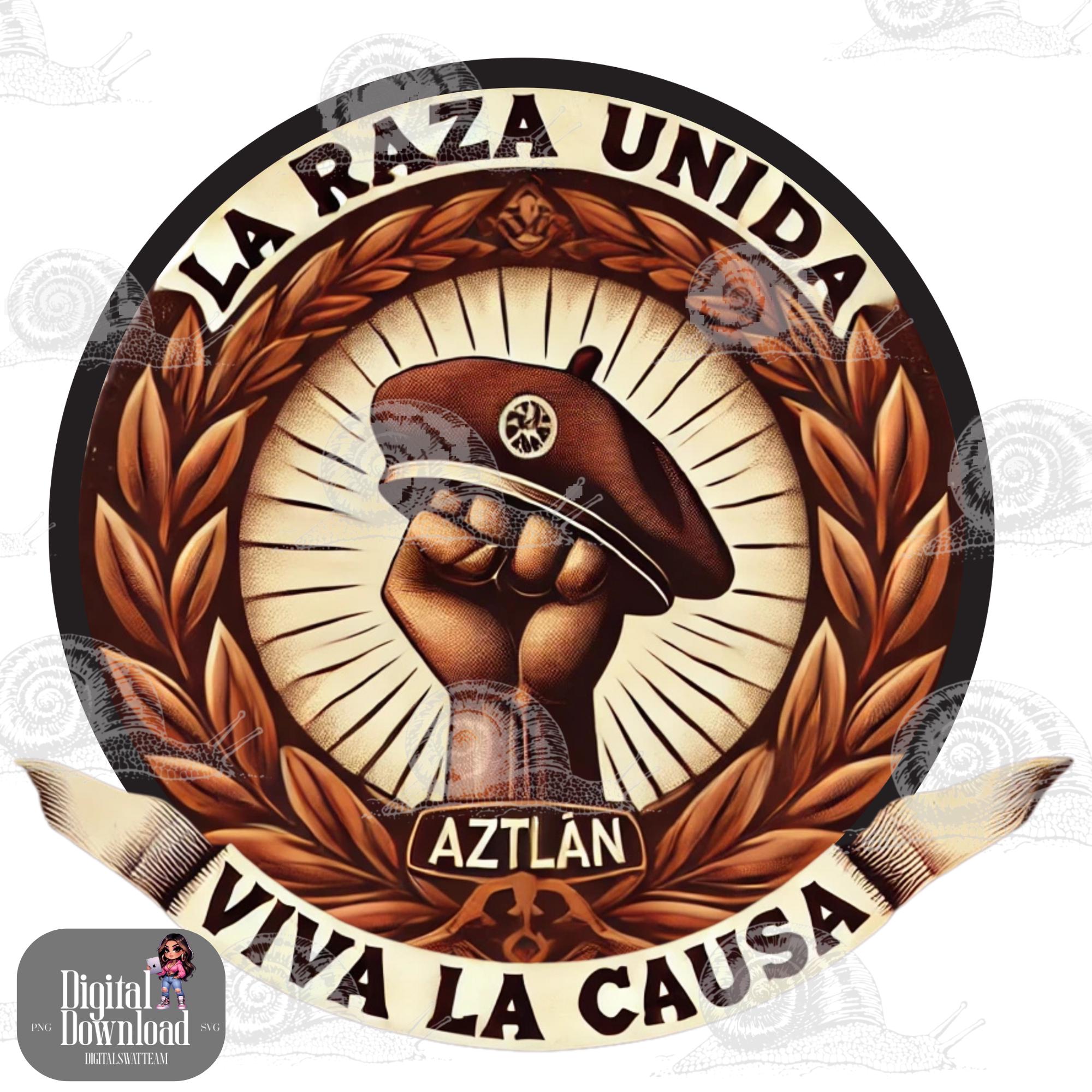 Lot - (MEXICAN AMERICANS.) Chicano Power--Viva la Raza Framed Chicana Brown Beret 8\