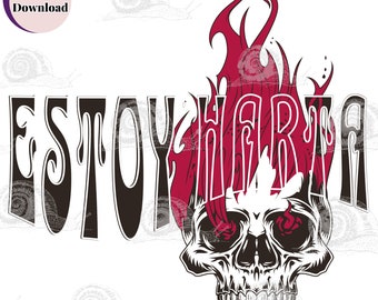 Sublimation mexicaine SVG PNG Latina svg, citations espagnoles Estoy Harta autocollants t-shirt design dicton drôle téléchargements mexicains art latina espagnol