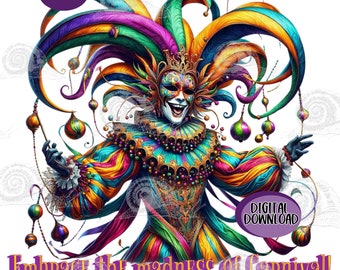 Mardi Gras PNG Mardi Gras SVG Graphic Design, Fat Tuesday svg png  POD products printable wall Art Poster Gifts Nola Digital Download Jester