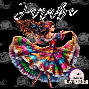 Mexican sublimation SVG PNG Latina svg, Spanish Folklorico Flamenco Jarabe Dancer t-shirt product design mexican downloads Latina art