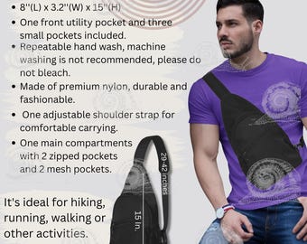 Chest Bag Size Chart Bundle: 3 Colors, Product Care (Digital Download)