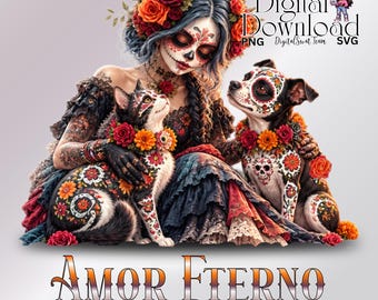 Dia de los Muertos SVG PNG Pet Memorial Design