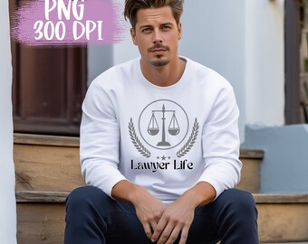 Digital download PNG, Profession Occupation Life, Lawyer Life, Lawyer PNG, Lawyer Life Lover Gift