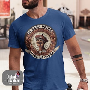 La Causa Chicano Art: Brown Beret, Viva Aztlán (SVG/PNG Digital Download)