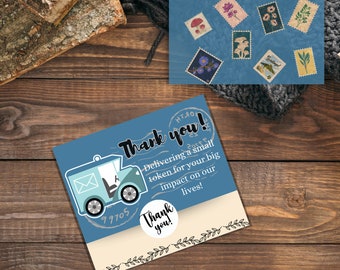 Printable Gift Card Holder, Digital Downdoad, DIY Card Holder, Year Round Gift Holder, Print Fold, Service Provider Thank You Postal Worker