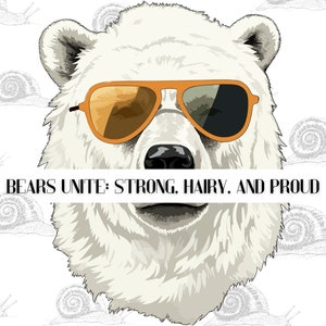 Bear Culture Digital download PNG, GLBTQ Bear Pride Gay Pride PNG Bear Lover Gift Bear Roundup Gear