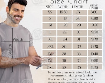 Bella Canvas 3001 Size Chart Bundle T-shirt Size Chart Care Instructions Match your Niche 5 designs T-shirt Soft Unisex Bella Canvas 3001