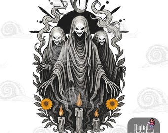Lost Souls SVG PNG, meksykański projekt Día de los Muertos (pobieranie cyfrowe)