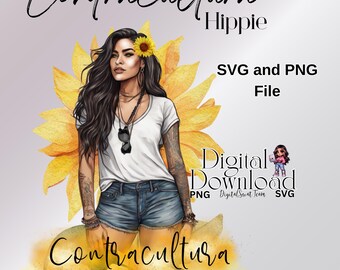 Meksykańska sublimacja SVG PNG Latina svg Contracultura Hippie Latina Mexicana t-shirt kubki torby projekt produktu meksykańskie pobieranie sztuka Latina