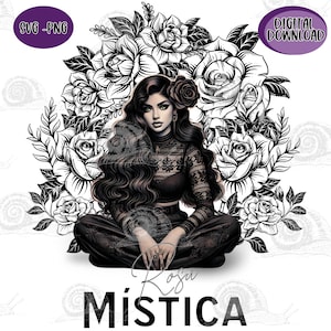 Latina SVG PNG Files Digital Download Hispanic Culture Mexican Rosa Mistico Typography Design Multicultural Digital Art Pride Latino 4 files