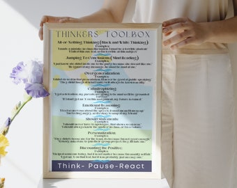 Thinkers' Toolbox Poster | High School Classroom Sign