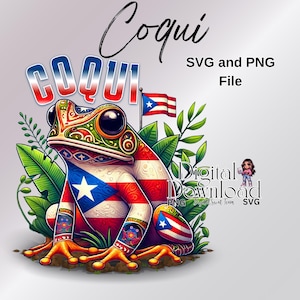 Sapo Coqui SVG PNG Arquivos Download Digital Cultura Hispânica Porto-riquenho Orgulhoso Boricua Arte Digital Orgulho Latina Boriquen Sapo Espanhol