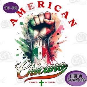 Spanish SVG PNG Files Digital Download Hispanic Culture,  American Chicano, Mexican Typography Design Multicultural Digital Art Pride Latino