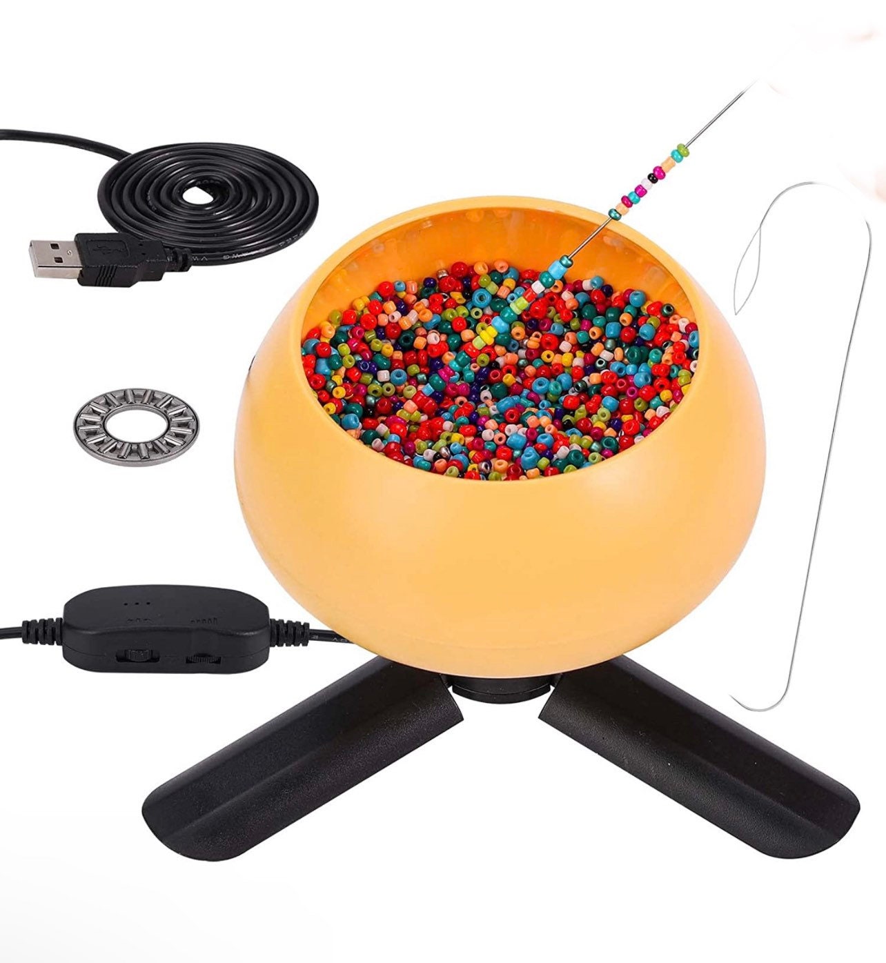 Electric Bead Spinner Battery Operated Beading Bowl Spinner Kit