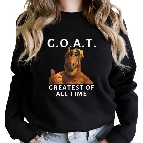 G.O.A.T. Alf GOAT Greatest of All Time Funny Meme Tee Shirt BFF Gift Mad Crazy Fringe Nut Job Shirt John Cena Oscars T-Shirt Ricky Stanicky
