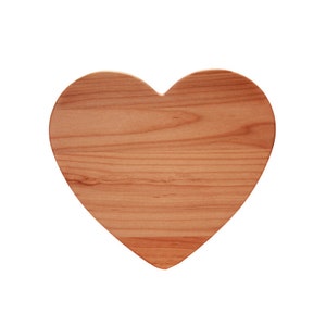 Out of the Woods of Oregon Heart Shaped Wood Serving and Cutting Board
