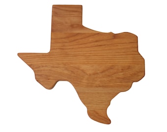 Texas Shaped Wood Cutting & Serving Board