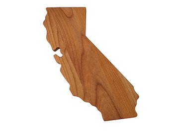 California Shaped Wood Serving Board