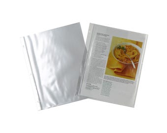 Recipe Card Sheet Protectors for our Create Your Own Cookbook Binders